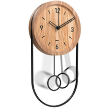 Load image into Gallery viewer, Driini Decorative Modern Wall Clock with Pendulum (Light)