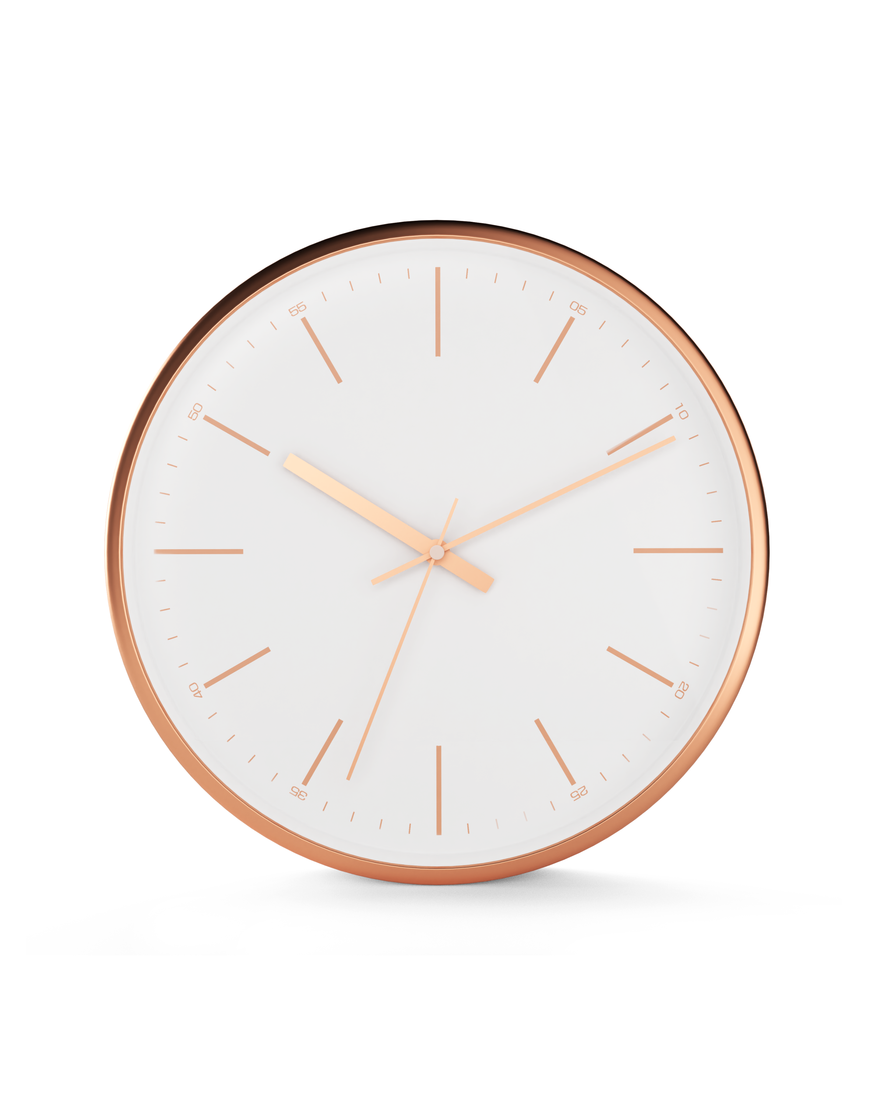 Driini Modern Mid Century Desk & Shelf Clock (Black Rose Gold) - Battery  Operated with Silent, Analog Movement – Small Tabletop Clocks for Office –
